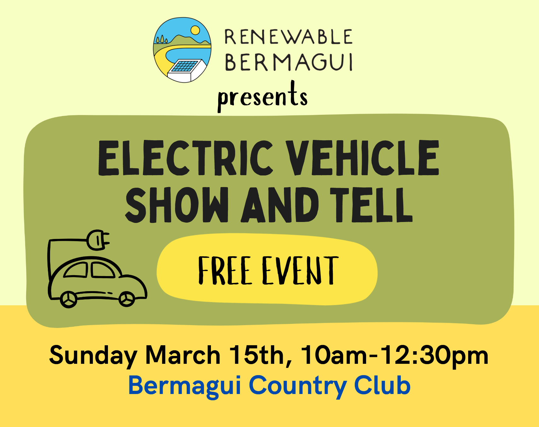 "Electric Vehicle Show & Tell Banner"